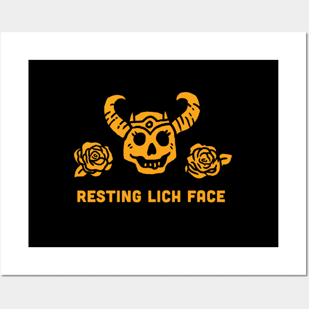 Resting Lich Face Wall Art by NaturalTwenty